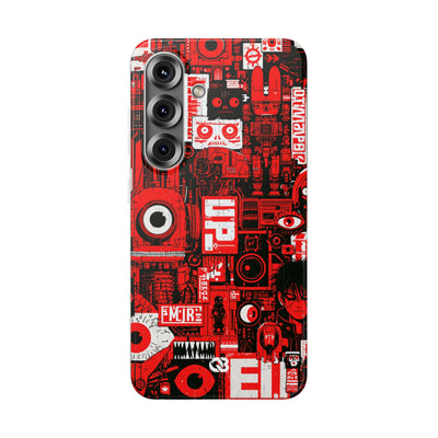 Neo Mecha Collage · Lite Phone Case for Samsung · Red