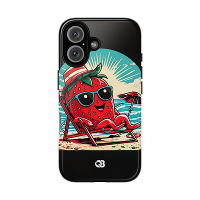 Retro Coastal Berry · Tough+ Coque de téléphone pour iPhone · MagSafe