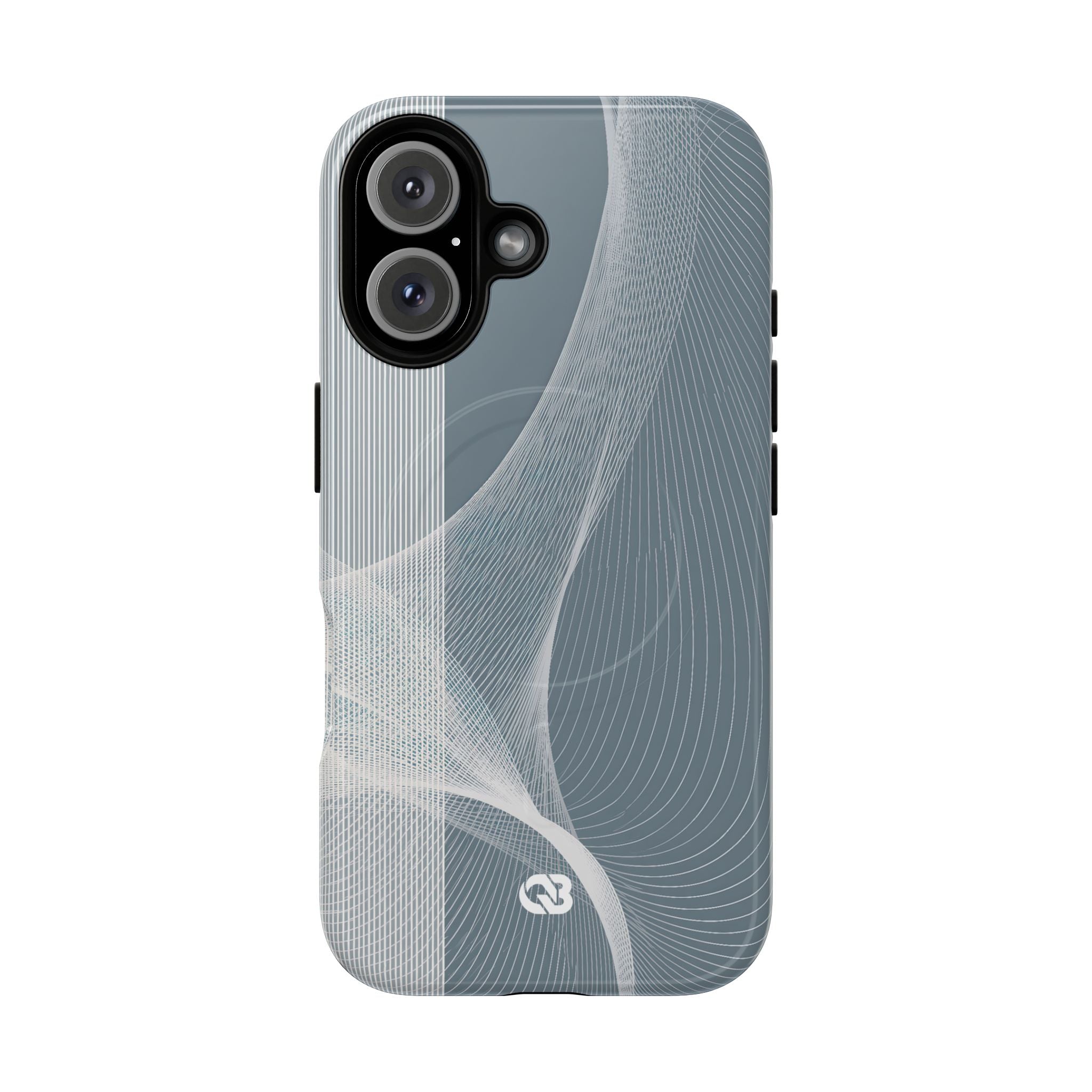Grey Tough 2.0 Magsafe Phone Case for iPhone - Slate Mesh Horizon