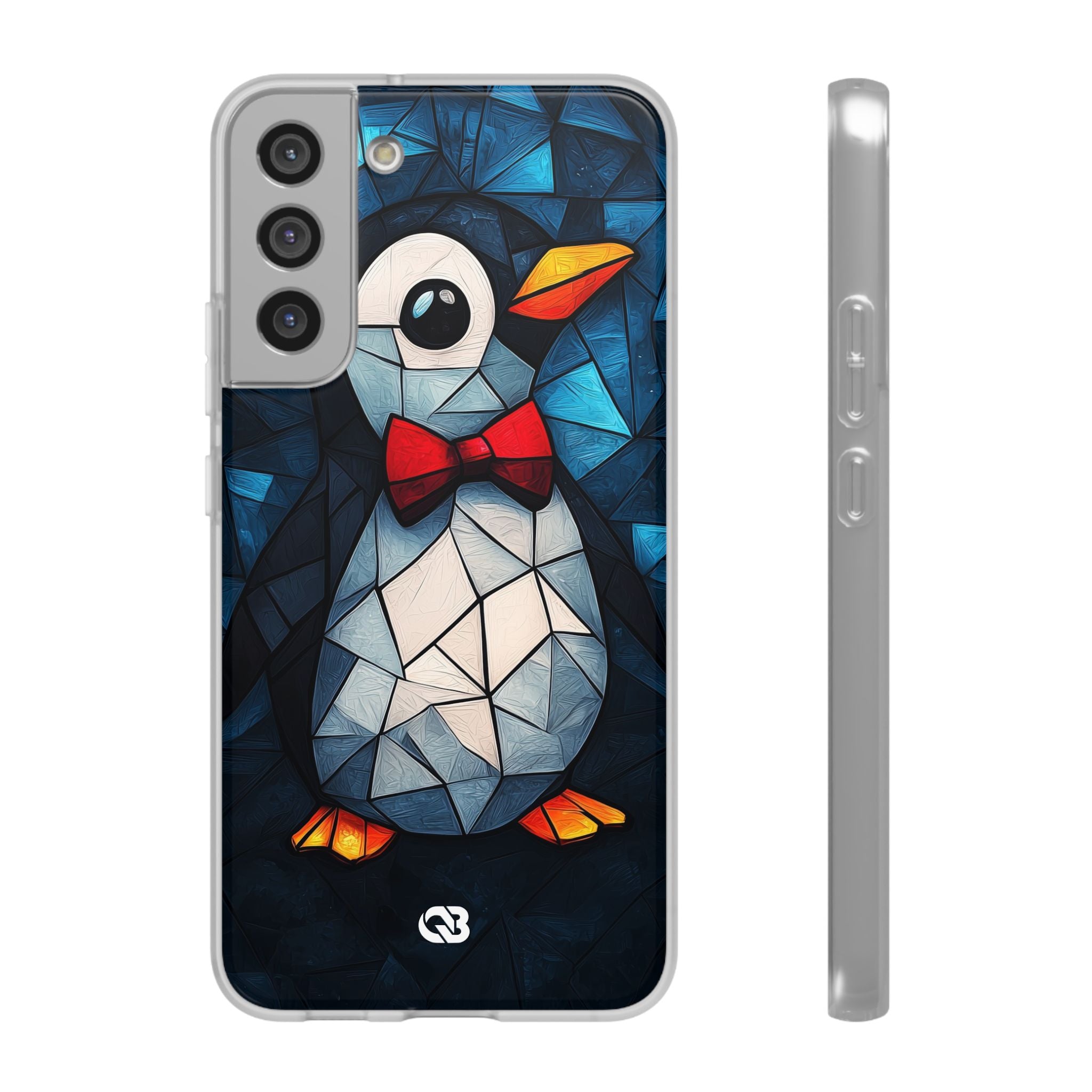 Mosaic Bowtie Penguin · Soft Handyhülle für Samsung