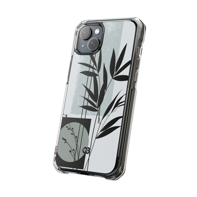 Grey Impact MagSafe Phone Case for iPhone - Sage Bamboo Noir