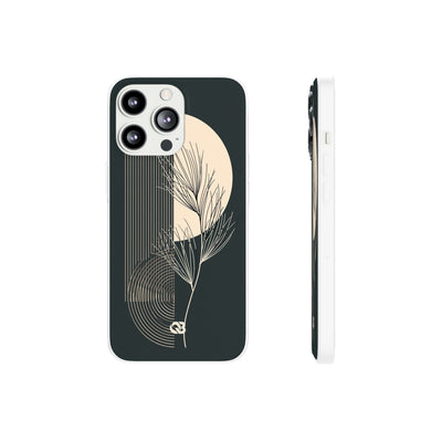 Botanical Crescent Linework · Lite Phone Case for iPhone ·  Green
