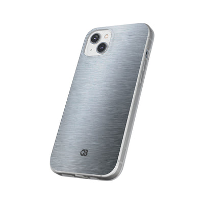 Silver Lite Phone Case for iPhone - Satin Chrome Grain