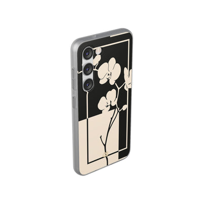 Beige Lite Phone Case for Samsung - Nocturnal Orchid Frame