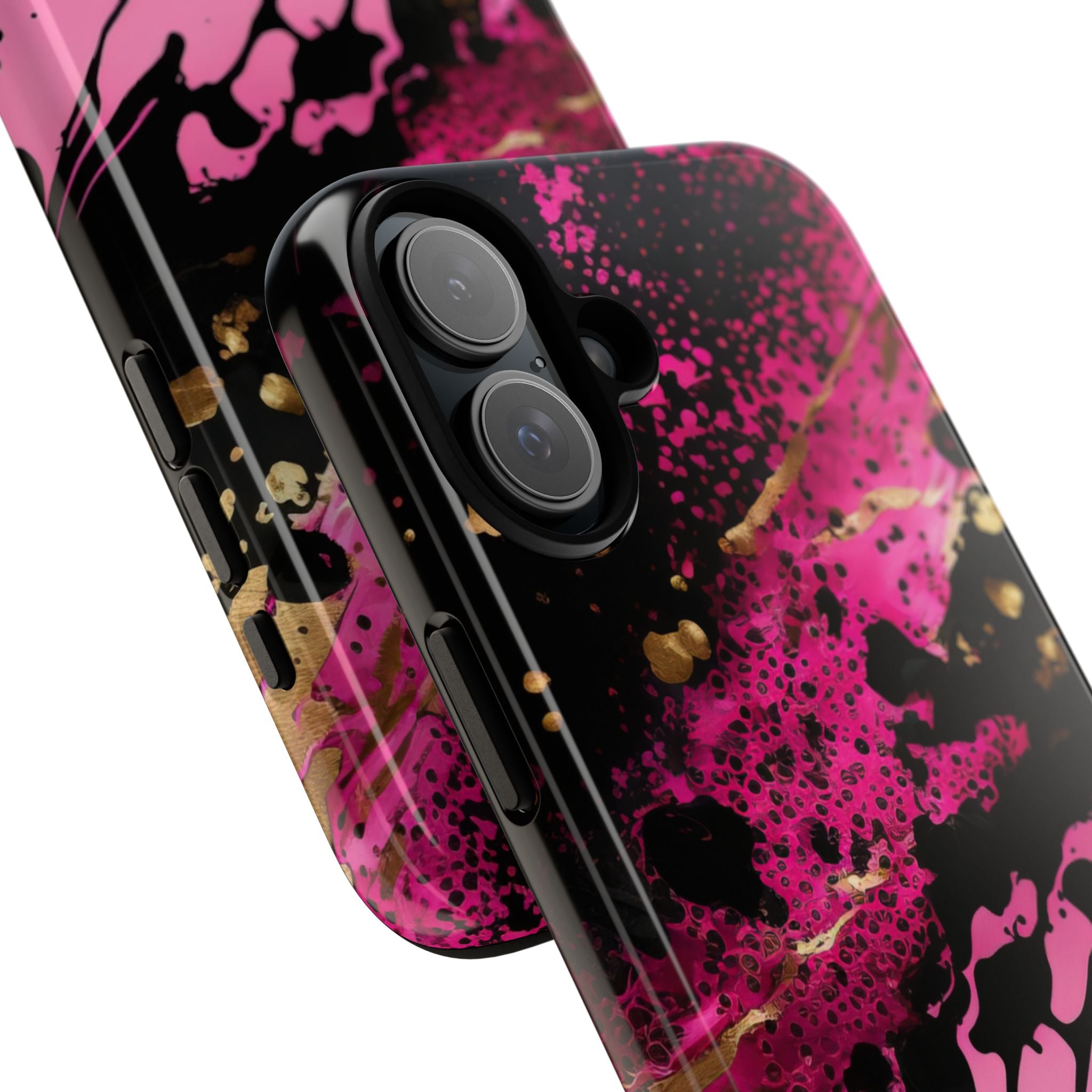 Magenta Liquid Gold · Tough Fundas para teléfono para iPhone