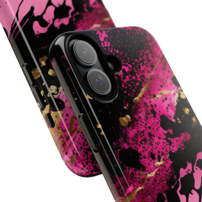 Magenta Liquid Gold · Tough Fundas para teléfono para iPhone