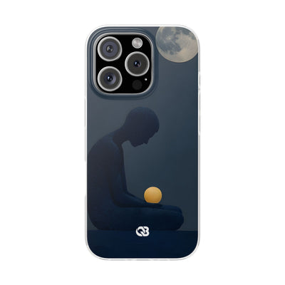 Obsidian Lunar Orb · Soft Phone Case for iPhone