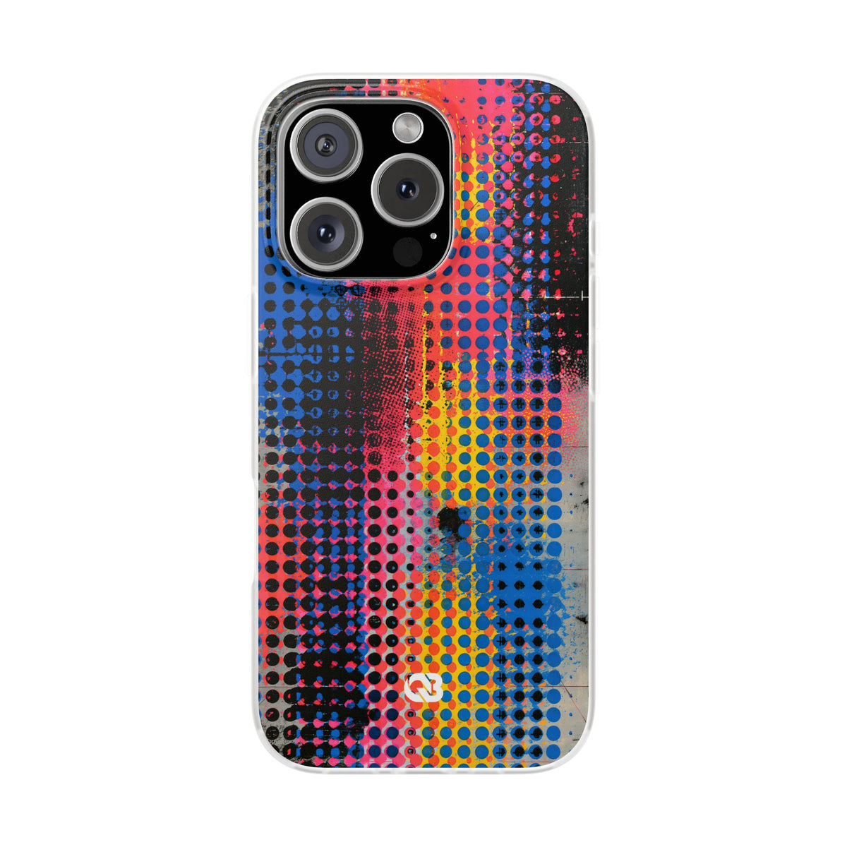 Chromatic Halftone Grid · Lite Phone Case for iPhone ·  Blue