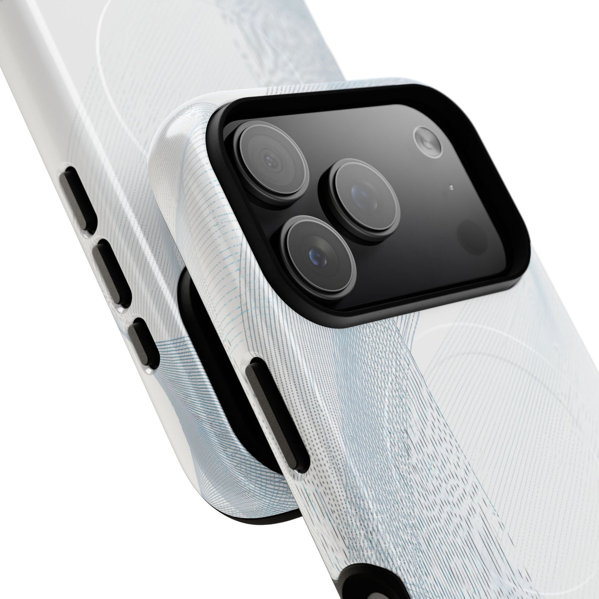 Glacial Contour Waves · Tough 2.0 Magnetic Phone Case for iPhone · White
