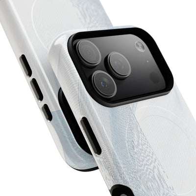 Glacial Contour Waves · Tough 2.0 Magnetic Phone Case for iPhone · White
