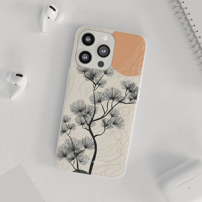 Spiky Tree Sunset iPhone 13 Pro - Blød
