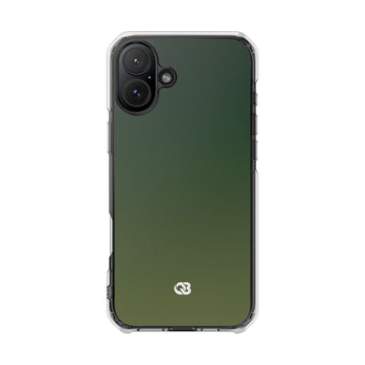Evergreen Gradient · Clear Impact Magnetic Phone Case for iPhone ·  Green