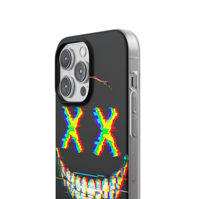 Glitch Grin Distortion · Soft Handyhülle für iPhone