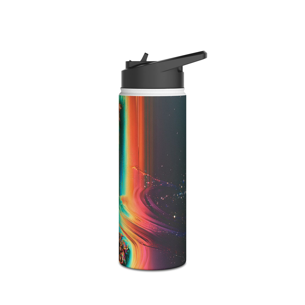 Prismatic Circuit · Insulated Water Bottle · Black