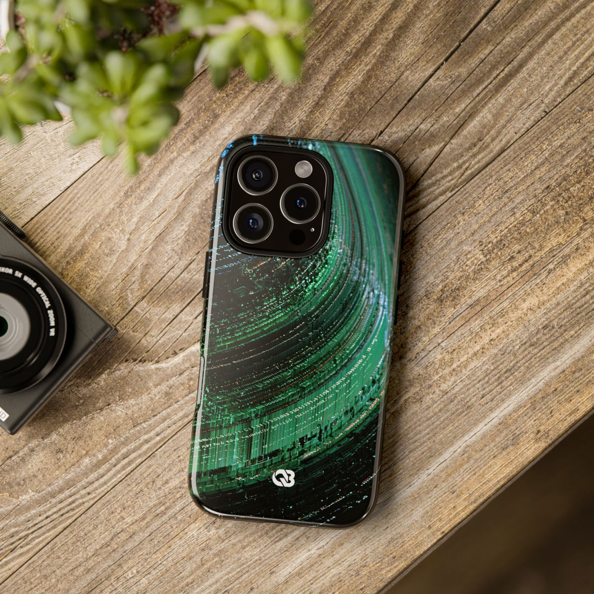 Orbital Data Stream · Tough Phone Case for iPhone · Green