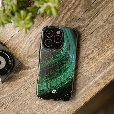 Orbital Data Stream · Tough Phone Case for iPhone · Green