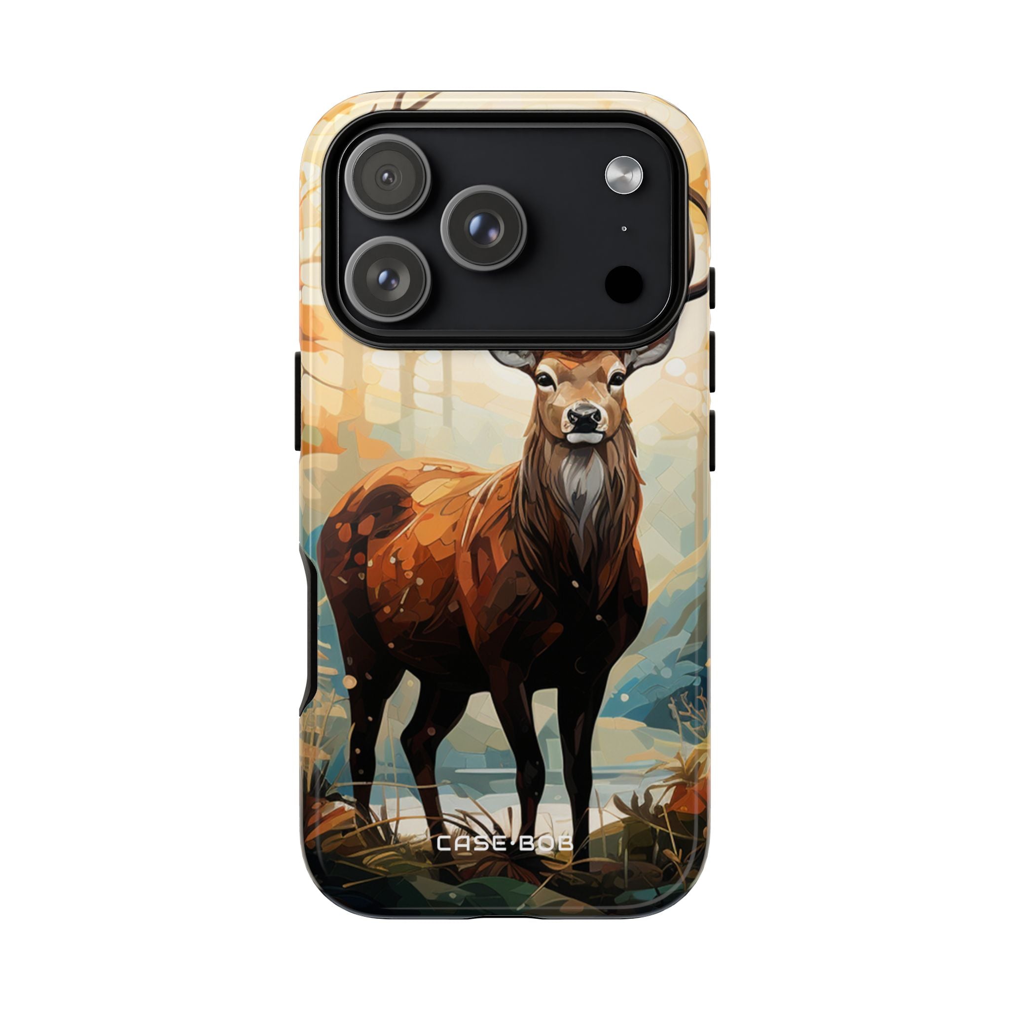 Glowing Stag iPhone 17 Pro Case - Tough - CASE•BOB