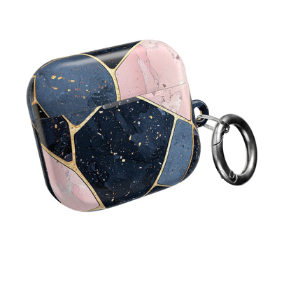 Golden Mosaic Navy - AirPods Cover