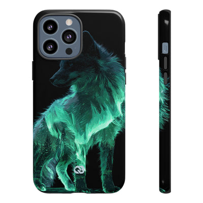 Nordic Aurora Fox · Tough Phone Case for iPhone · Teal