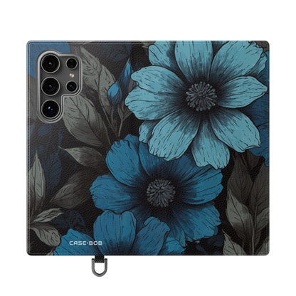 Blue Petal Bloom - Samsung S24 Ultra Case - Wallet