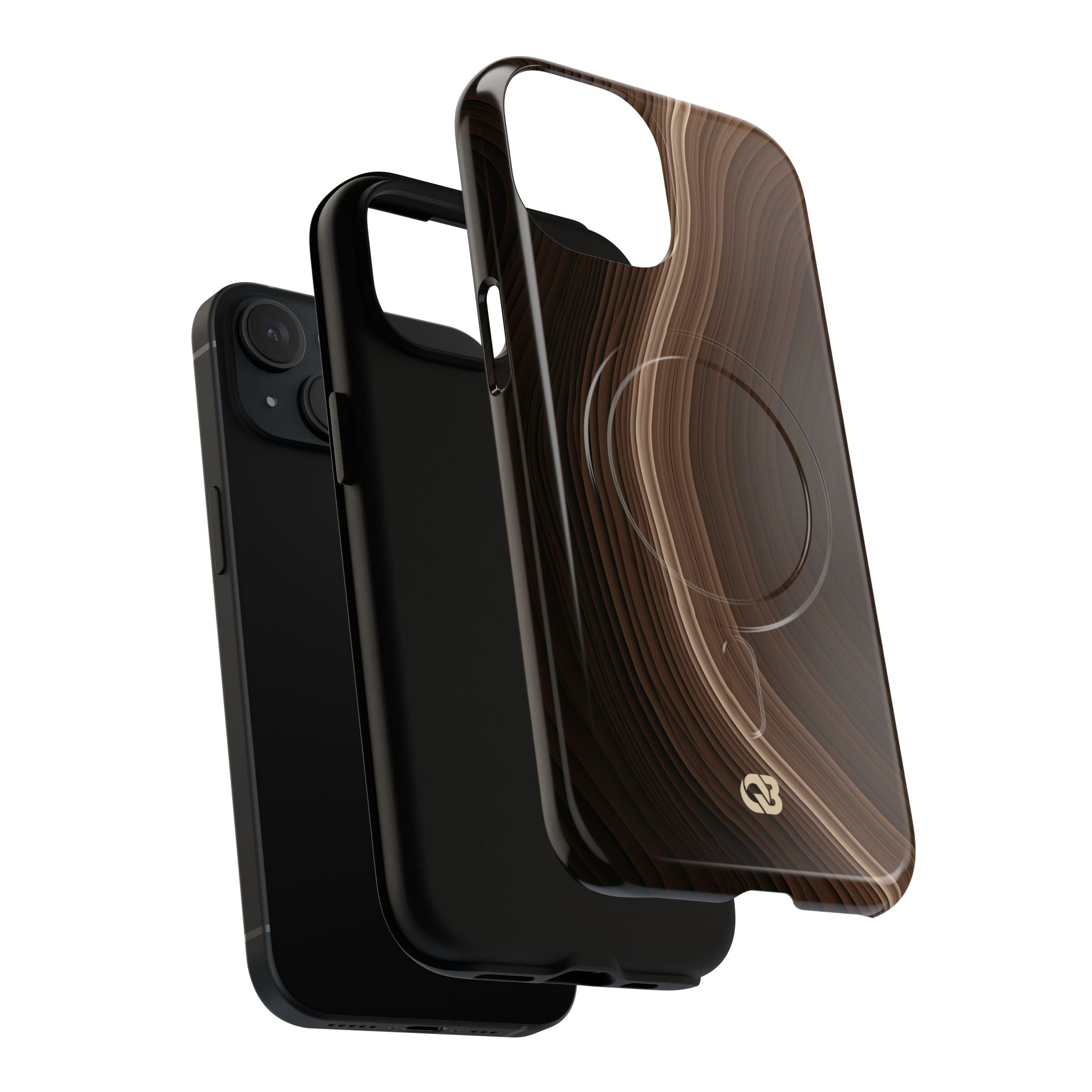 Brown Tough 2.0 Magsafe Phone Case for iPhone - Bronzed Canyon Relief