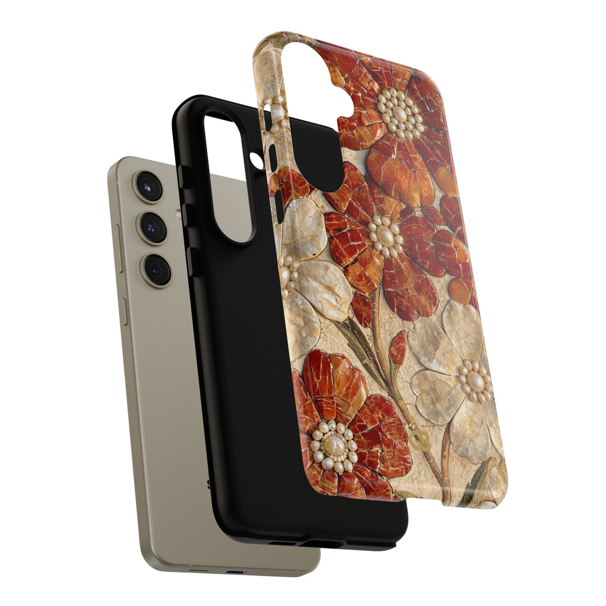 Carnelian Pearl Bloom · Tough Phone Case for Samsung · Orange