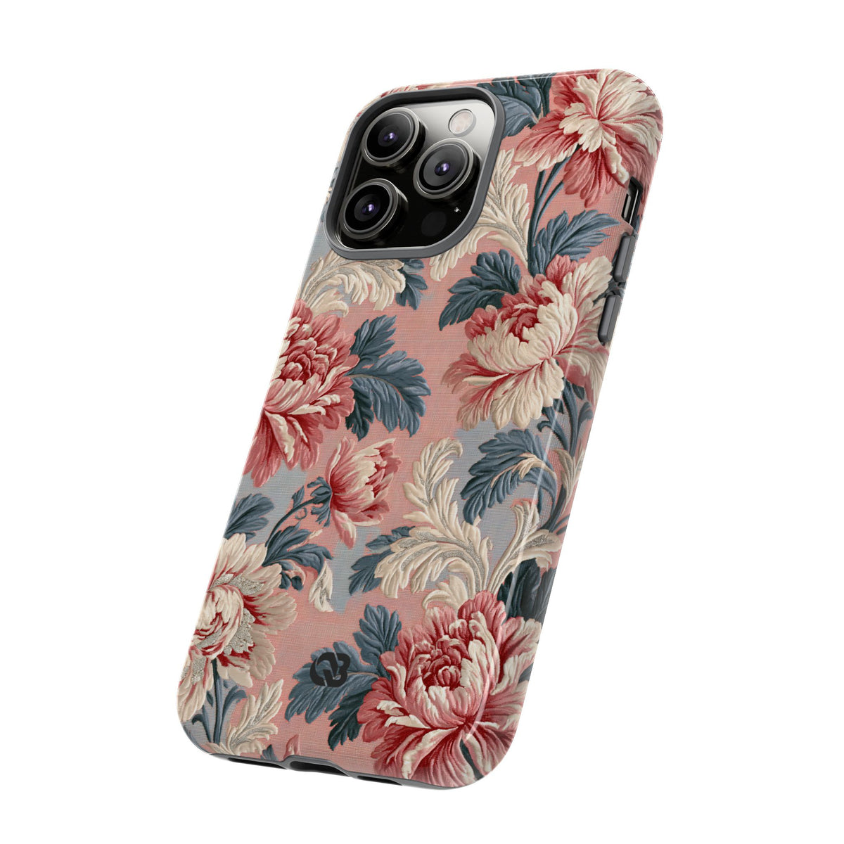 Blush Peony Jacquard · Tough Phone Case for iPhone · Pink