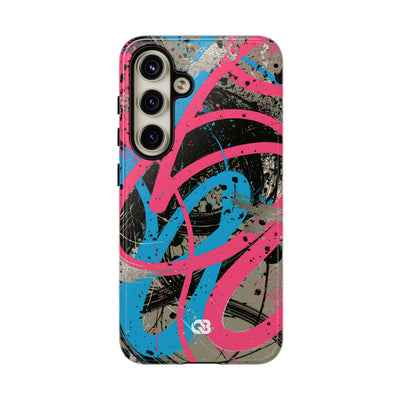 Cyber Splatter Flow · Tough Phone Case for Samsung · Pink