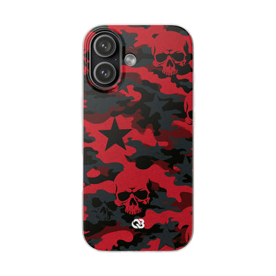 Crimson Skull Camo · Lite Phone Case for iPhone ·  Red