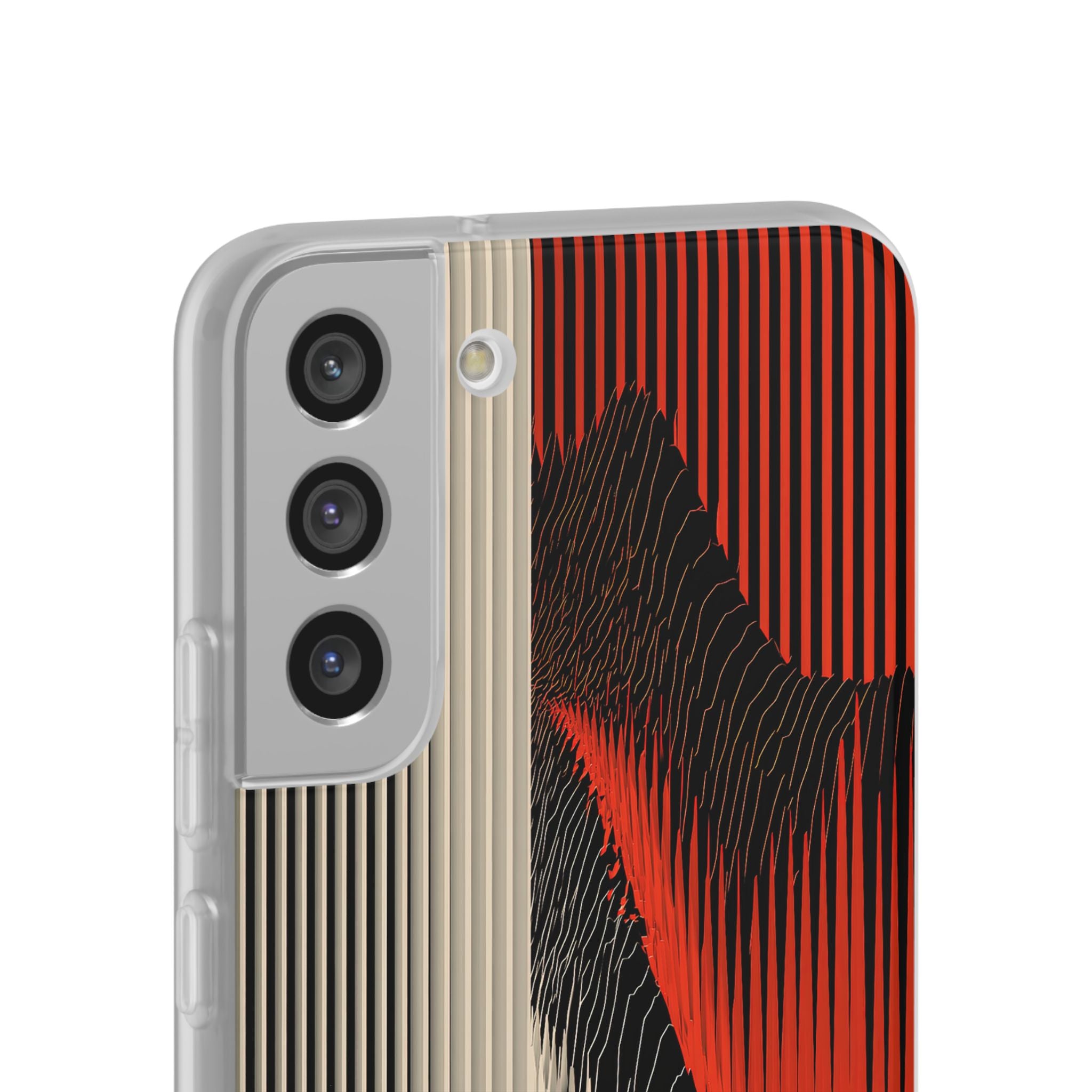 Red Lite Phone Case for Samsung - Crimson Pulse Topo