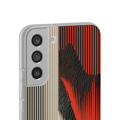 Red Lite Phone Case for Samsung - Crimson Pulse Topo