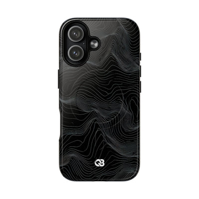 Obsidian Contour Elevation · Tough 2.0 Magnetic Phone Case for iPhone · Black