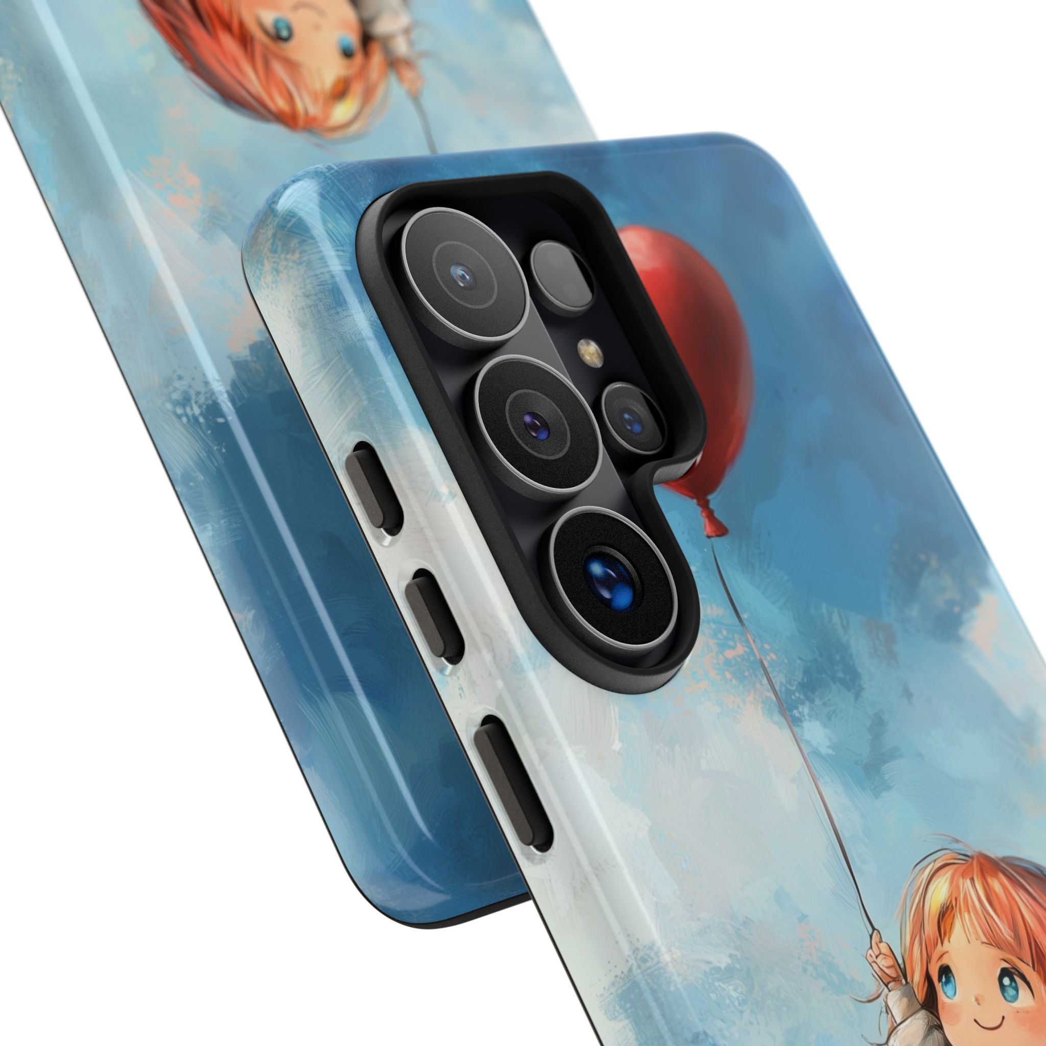 Crimson Heart Sky · Tough Phone Case for Samsung