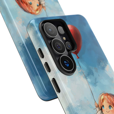 Crimson Heart Sky · Tough Phone Case for Samsung