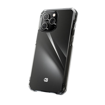 Obsidian Ridge · Clear Impact Magnetic Phone Case for iPhone ·  Black