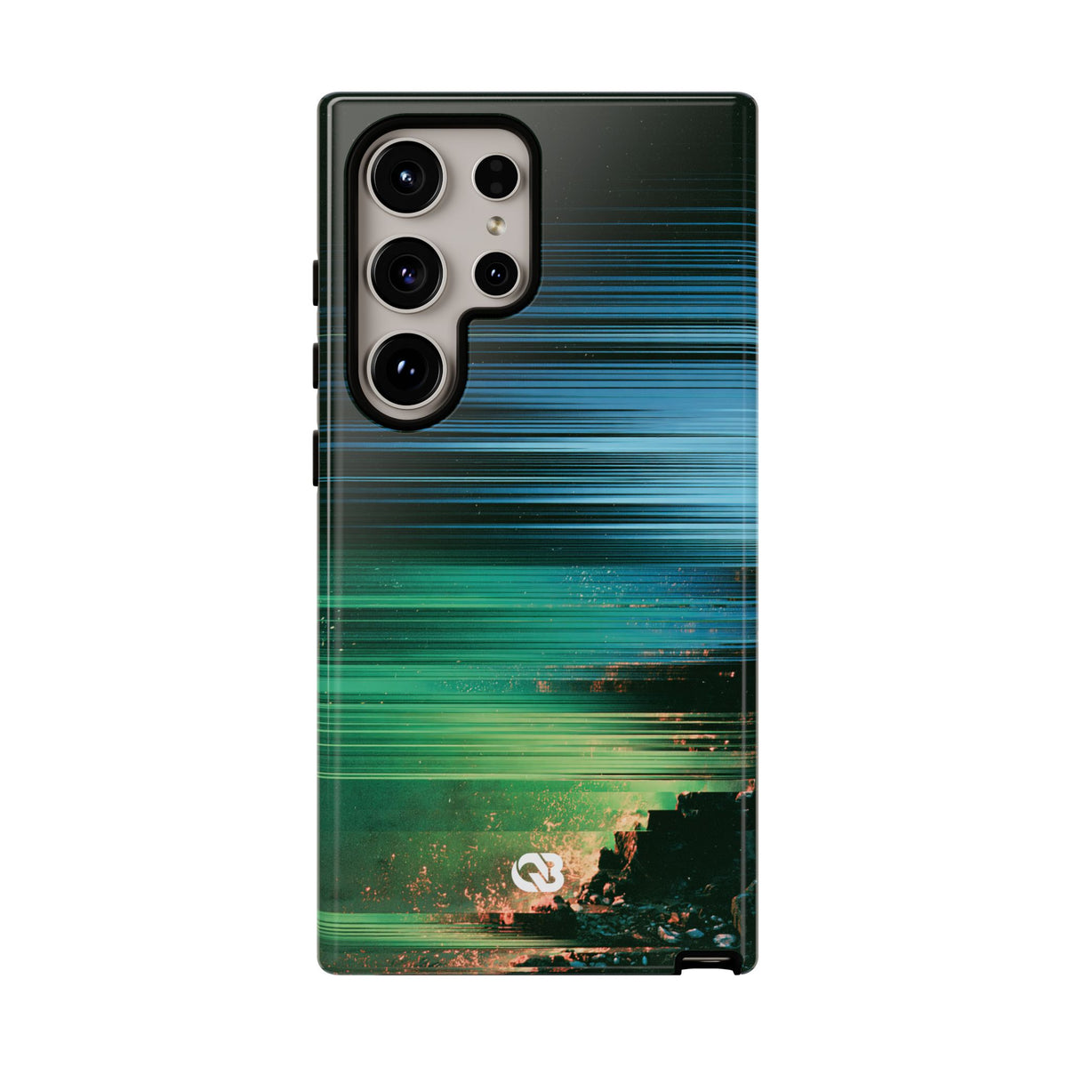 Digital Shoreline Drift · Tough Phone Case for Samsung · Teal