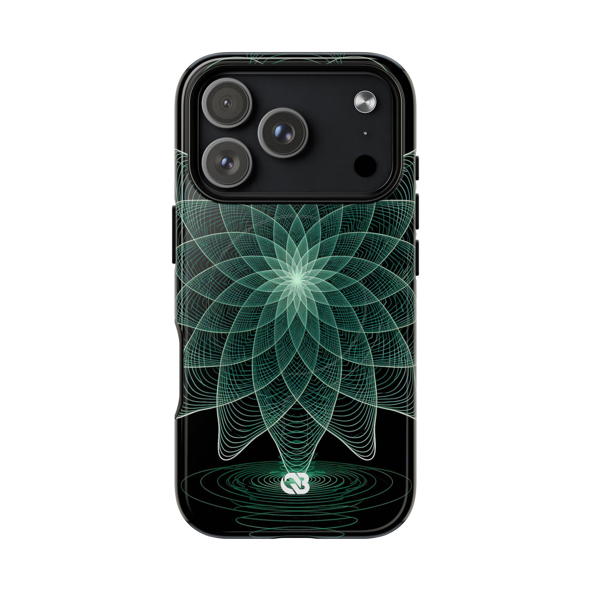 Verdant Harmonic Bloom · Tough 2.0 Magnetic Phone Case for iPhone · Black