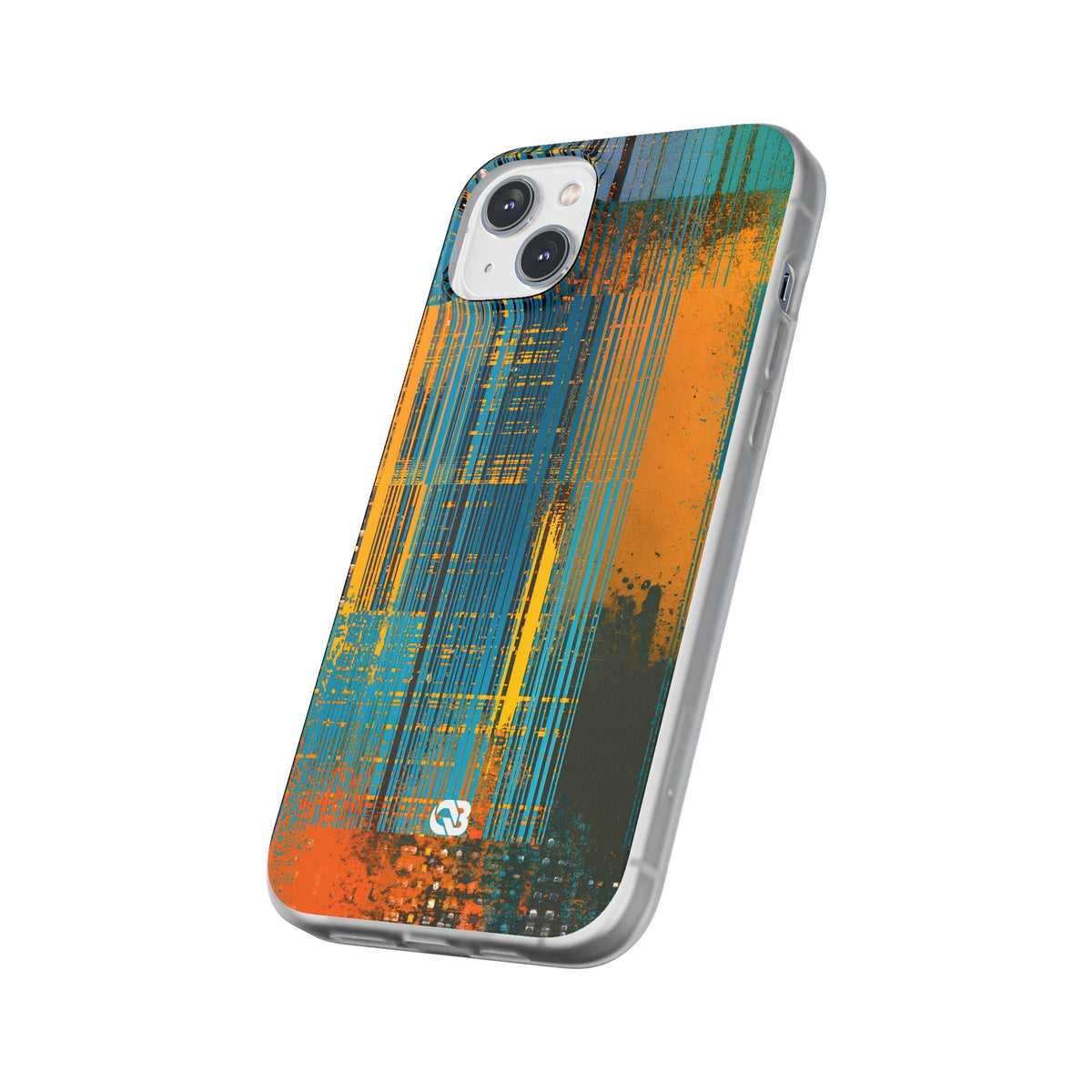 Cyber Glitch Stream · Lite Phone Case for iPhone ·  Teal