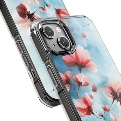 Pink Blossom Drift iPhone 14 Plus Skal - Impact