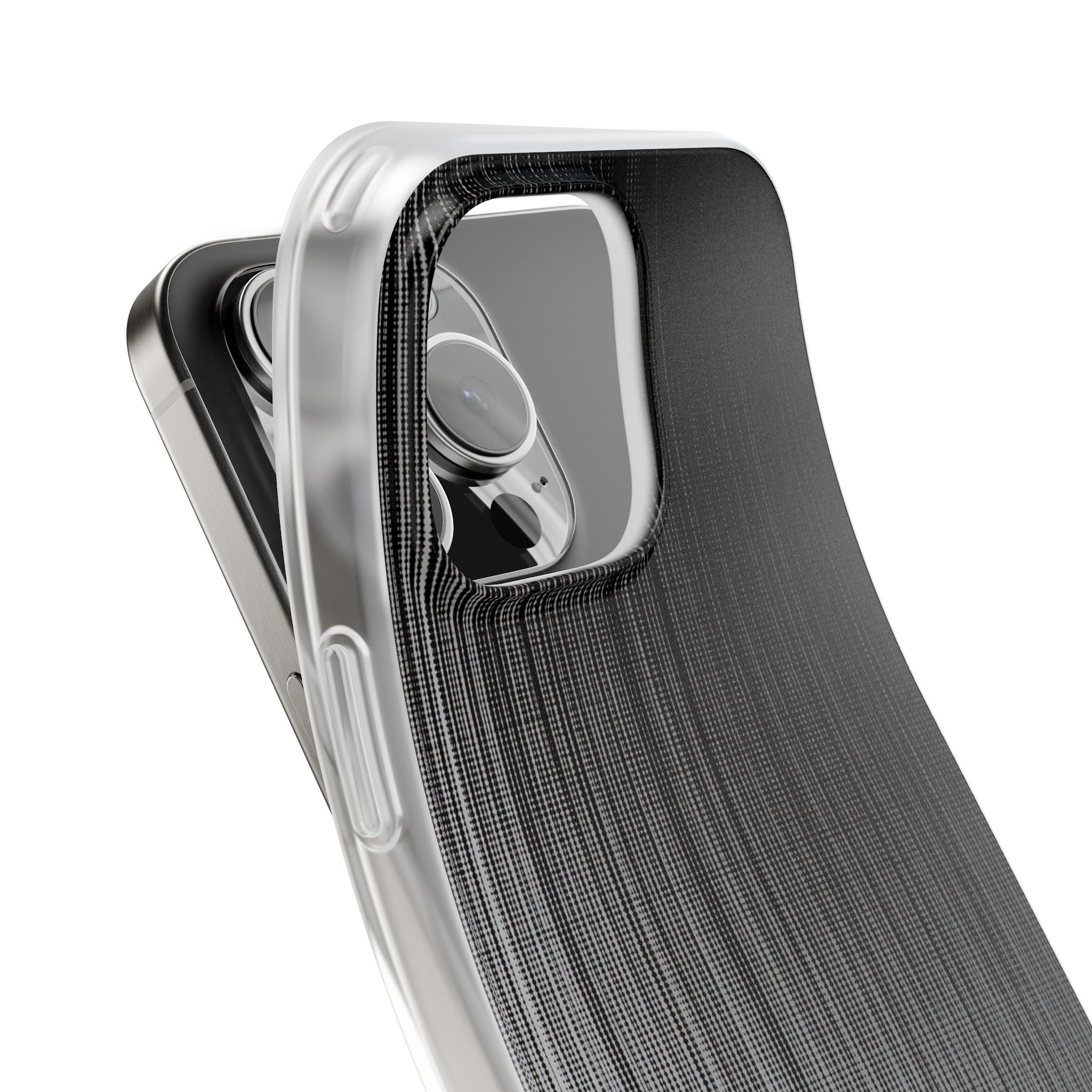Grey Lite Phone Case for iPhone - Static Vertical Dither