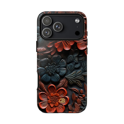 Carved Earth Bloom · Tough Handyhülle für iPhone