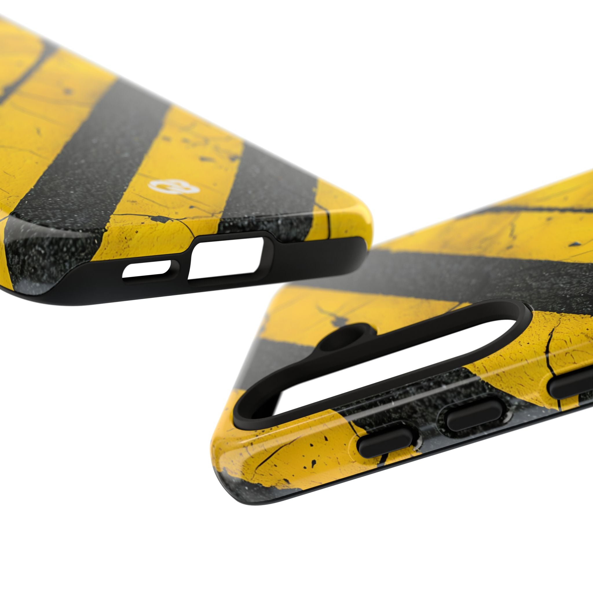 Cracked Hazard Stripes · Tough Handyhülle für Samsung