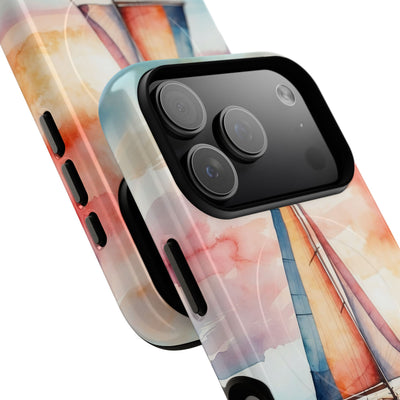 Crimson Horizon Sail · Tough+ Phone Case for iPhone · Magsafe