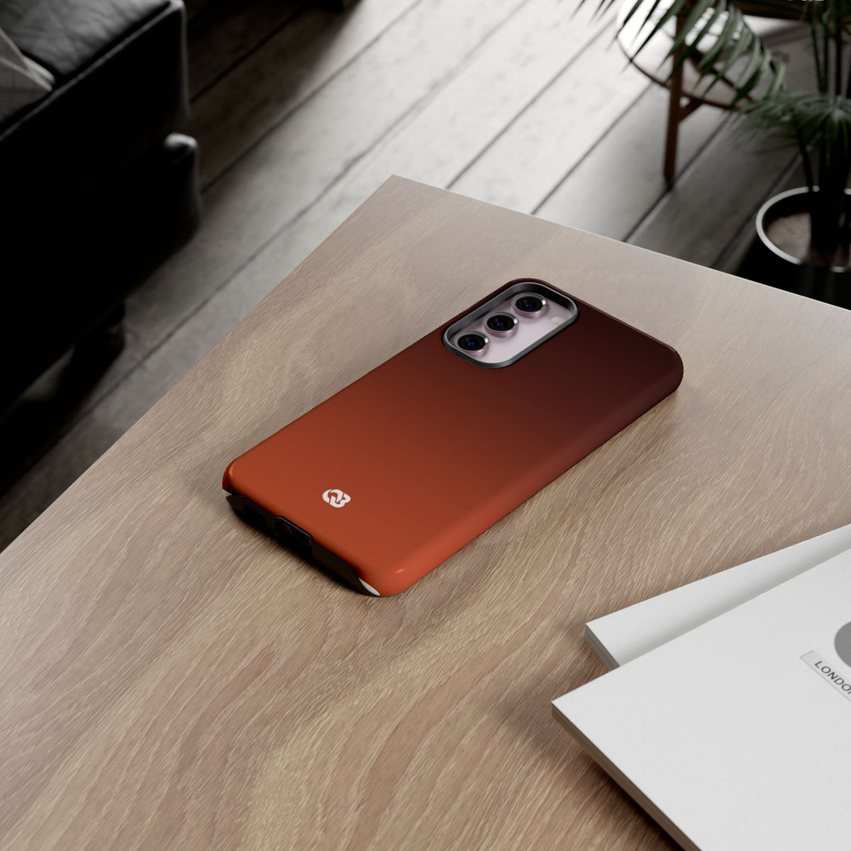 Burnt Amber Spectrum · Tough Phone Case for Samsung · Orange