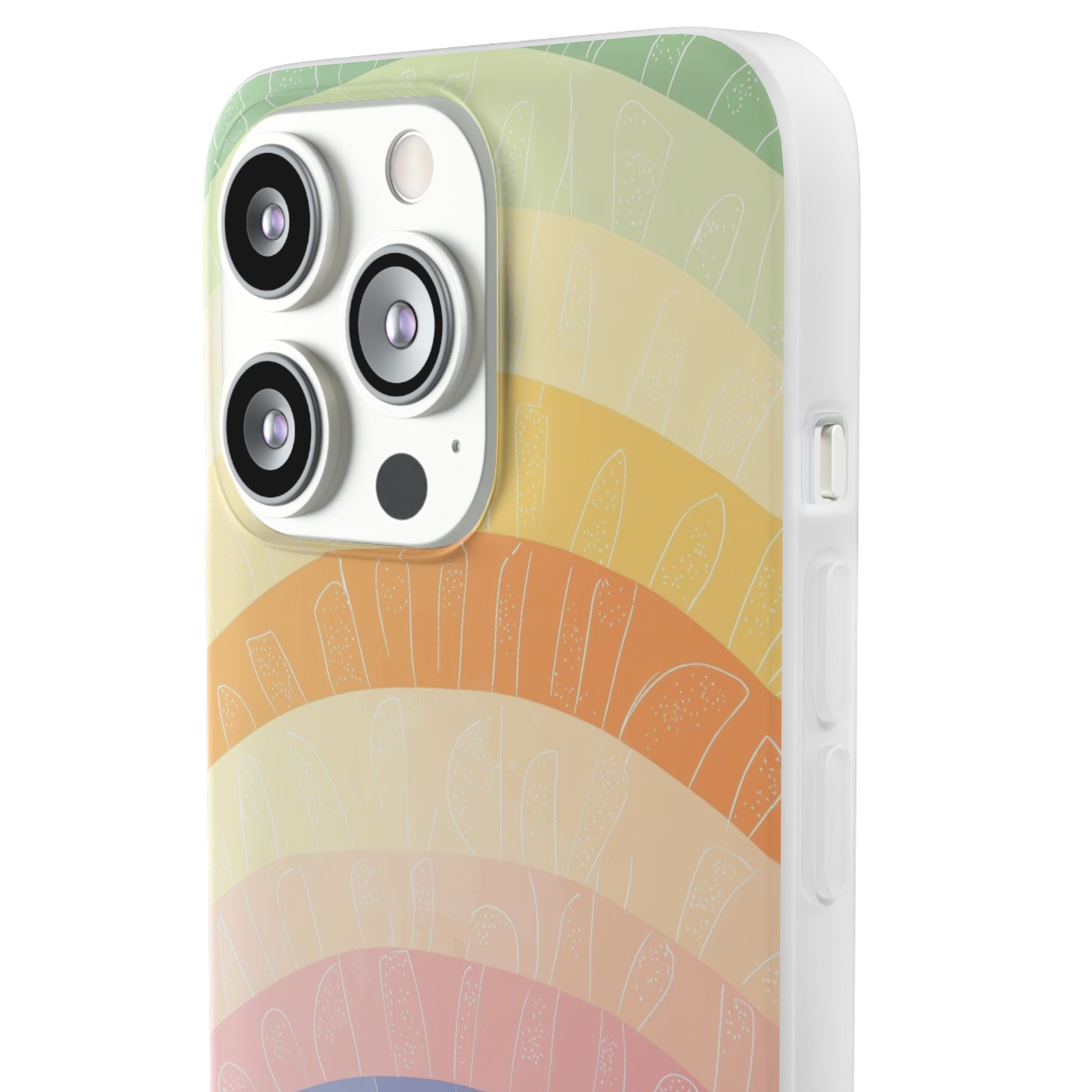 Pastell Regenbogen Bänder iPhone 13 Pro - Soft
