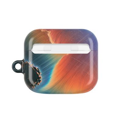Prismatic Aura Shift · Hard Case for AirPods & AirPods Pro · Blue