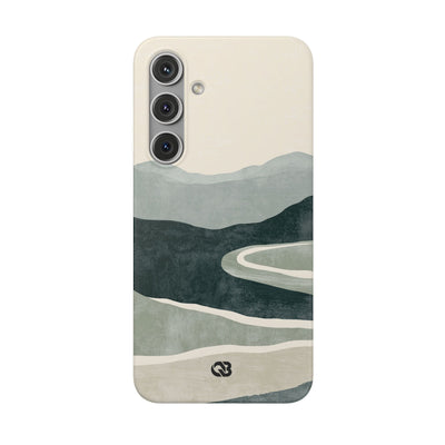 Green Lite Phone Case for Samsung - Misty Sage Valley