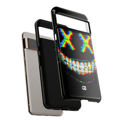 Glitch Grin Distortion · Tough Phone Case for Google Pixel