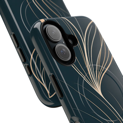 Teal Tough 2.0 Magsafe Phone Case for iPhone - Sandstone Silk Flora