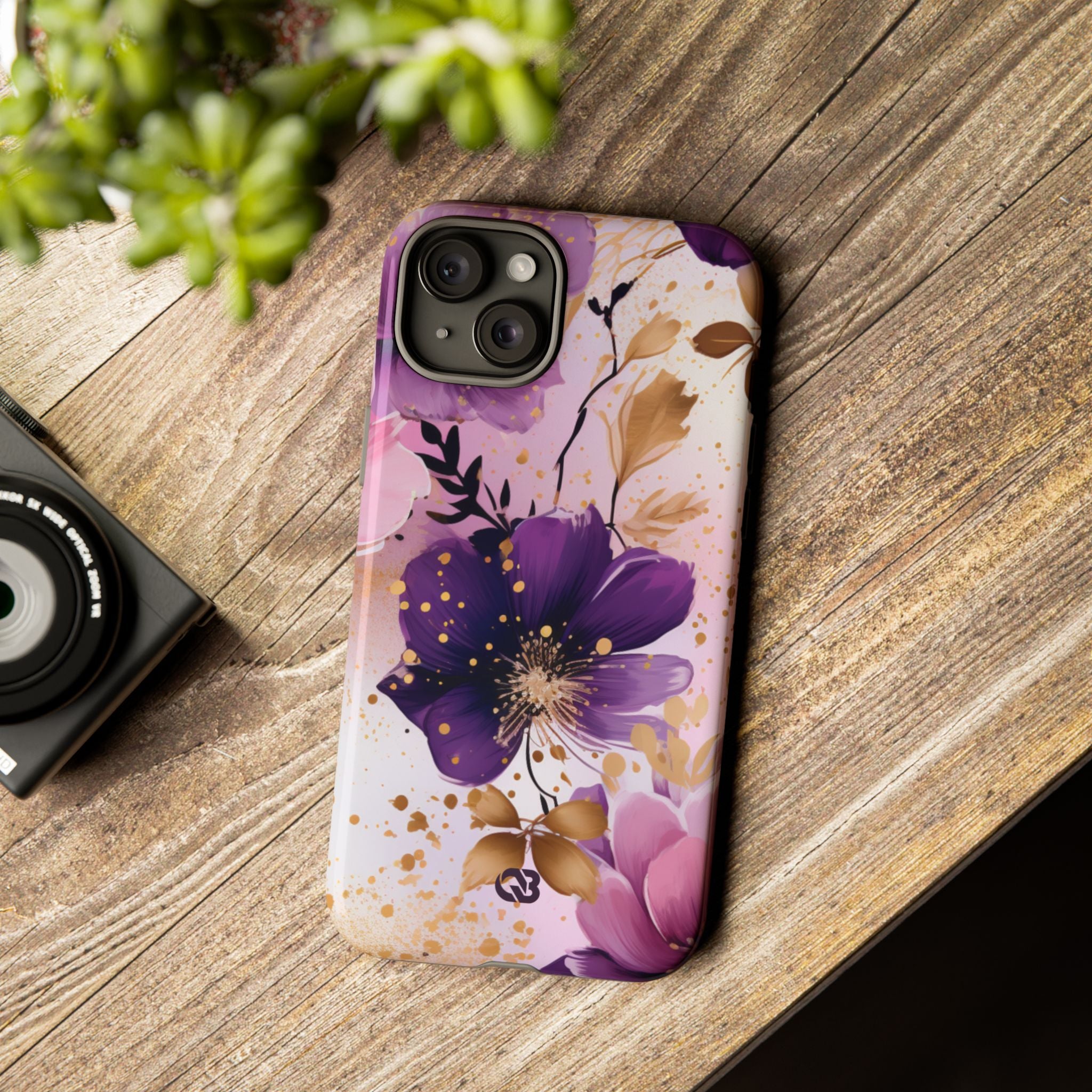 Gilded Violet Bloom · Tough Phone Case for iPhone
